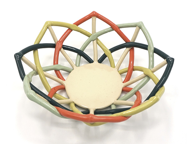 Sarah German's woven basket.