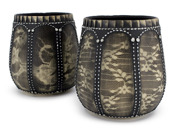 Sarah Caudill's finished cups.