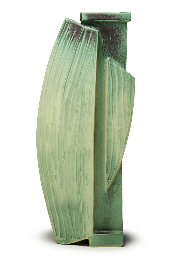 Dan Ingersoll's Variation #7, 18 in. (45.7 cm) in height. Mid-range stoneware, cone-10 glaze fired to cone 6. (I do not consider the glaze food safe as it is technically underfired).