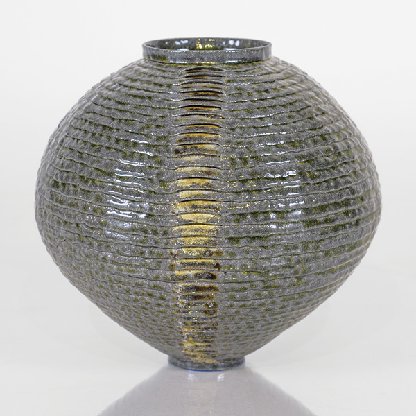 Pinched Moon Jar by Joanne Seongweon Lee