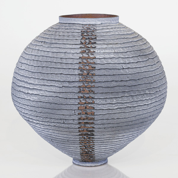 Pinched Moon Jar by Joanne Seongweon Lee