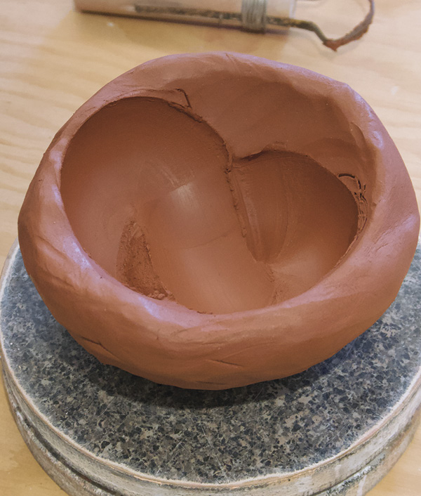 8 Decide how the outside of your basin should relate to the inside.