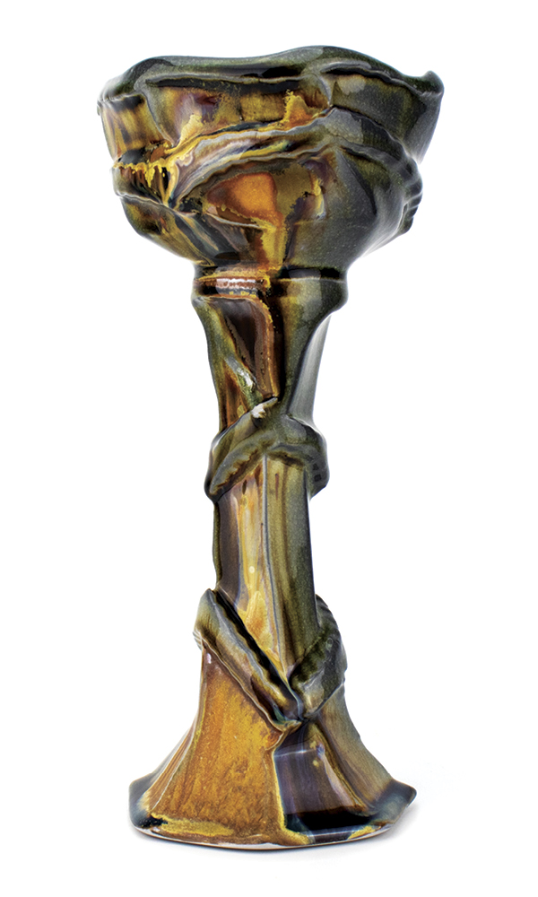 Dwayne Sackey's finished faceted margarita chalice.
