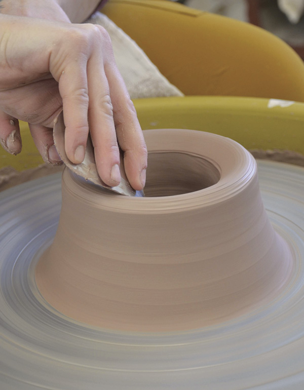 7 Throw a chuck with thick walls and remove any slip.
