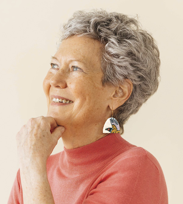 3 A selection of Catie Miller’s handmade earrings and a look at her marketing images. Photo: Studio Freshly.