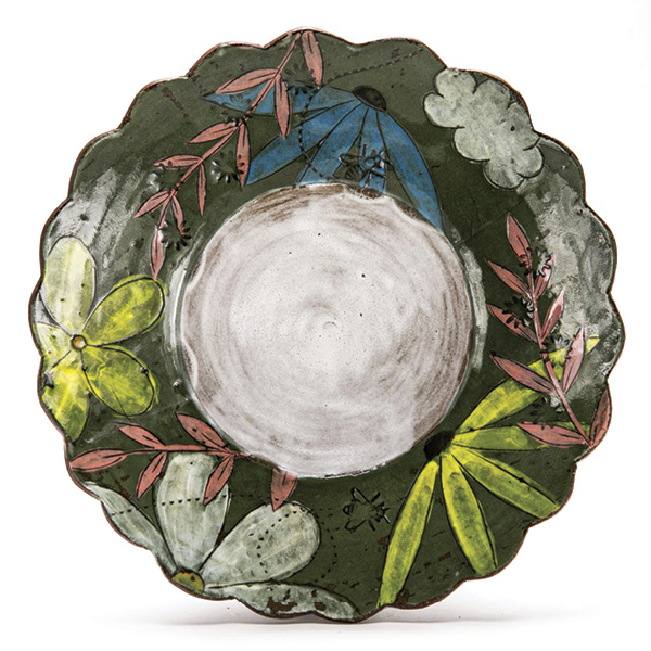 Alec Hoogland's finished wide flared-rimmed bowl.