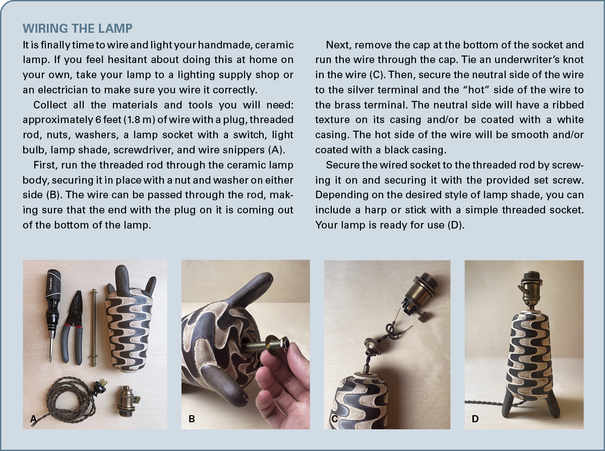 Illuminating Pattern by Brenton Duhan; Wiring the Lamp sidebar