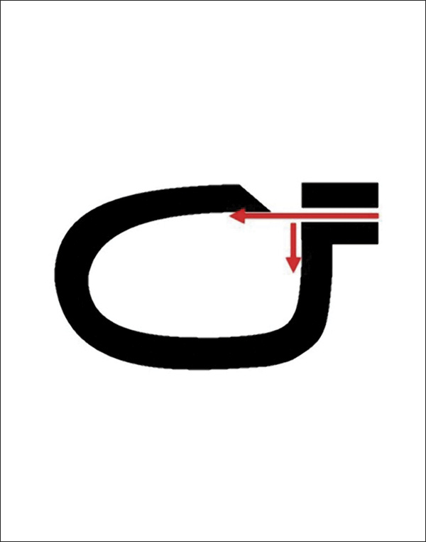 2 Wind should flow smoothly past the labium and the cavity wall should drop below the windway.