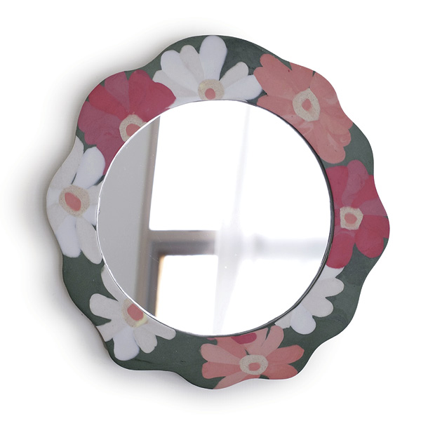 1 Renee Tsai's wall mirror.