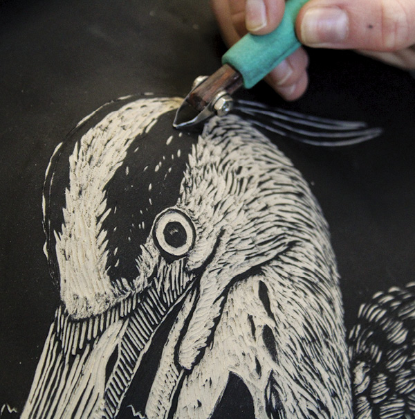 8 Use the smallest loop tool in the lightest areas of the drawing.