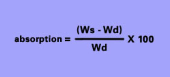 Absorption formula