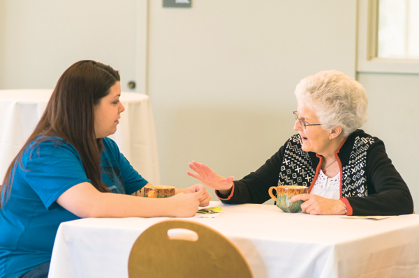1 Cultivating Community through Shared Experiences, People Pottery, tea, conversation, Collaboration with the Beach Museum of Art, Manhattan, Kansas, Former military spouces from Meadowlark Hills Retirement Community and current military spouses from Fort Riley, 2014. 