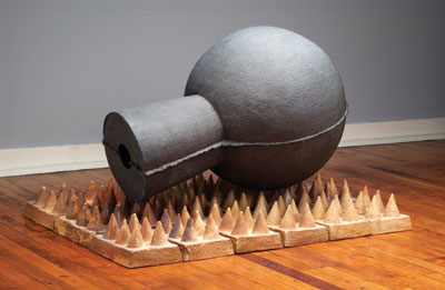 #9 Untitled 4 ft. (1.2 m) in length, salt-fired stoneware, 2004.