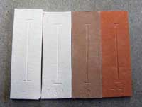 These test bars were fired to Cone 04.