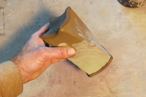 Fig.10 Roll the top back and forth to compress the joint.