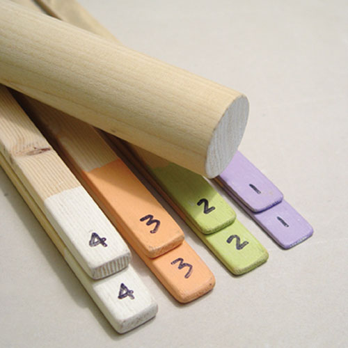 Fig.A A series of stepped-thickness spacers and a rolling dowel.