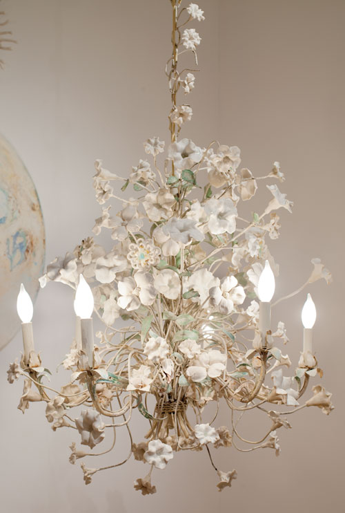 Detail of ceramic installation by Cynthia Giachetti.