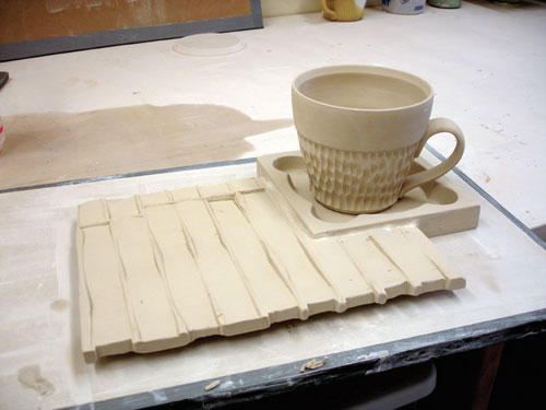 Fig.13 Cut the edges clean and then texture them for consistency.