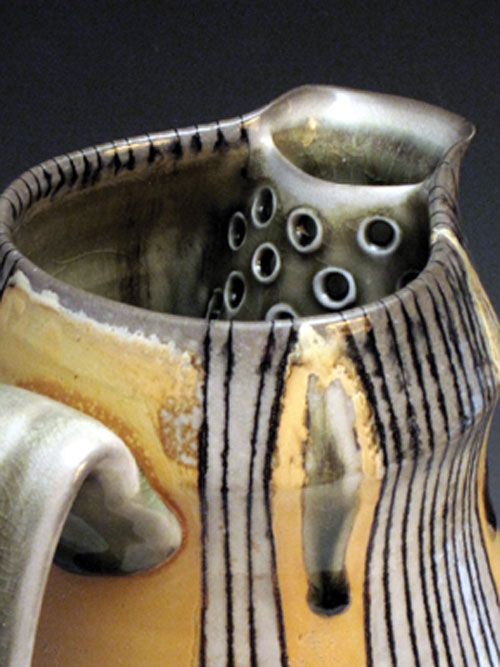 Detail of a cocktail pitcher (likely put into use directly after the kiln building).