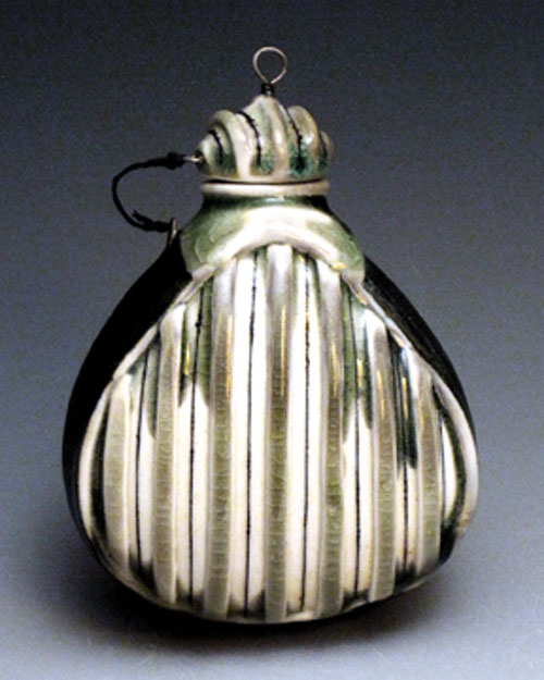 Striped flask