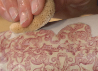 Combining Stamped Underglaze Decoration with Shellac Resist to Create Gorgeous Layered Surfaces