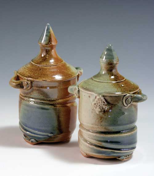 FInished salt and pepper shakers by Keith Phillips
