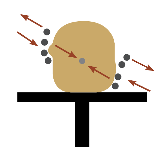 9 Slap and release quickly, dispelling many high points as the wheel slowly turns.