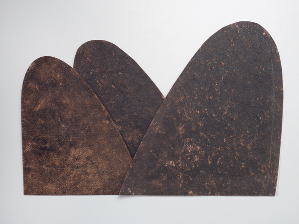 Pattern B for Mound #8, tarpaper, 14 in. (36 cm) in length, 2014. Photo: Steve Mann.