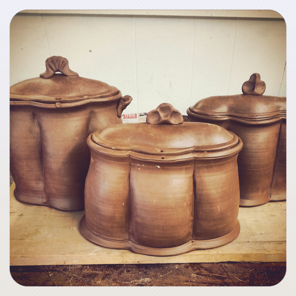11 Attach handles or lugs to the jar and a knob for the lid.