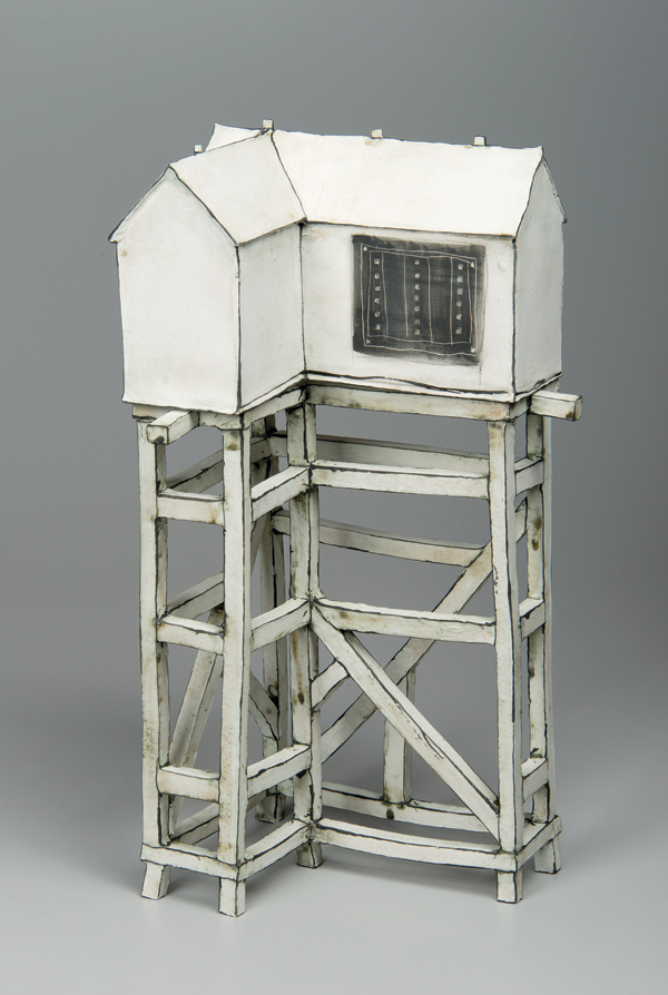 2 Mary Fischer’s untitled, 14 in. (36 cm) in height, stoneware, Mason stain 6600, fired to cone 5, 2016. Photo: Anson Seale. data-sf-ec-immutable=