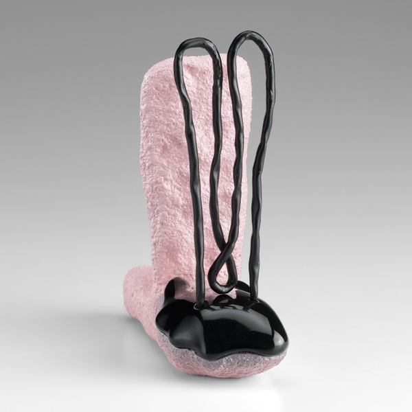 1 Ice Breaker, 6 in. (15 cm) in height, ceramic, glaze, bronze, catalyzed polyurethane, epoxy resin, 2016. Courtesy of Matthew Marks Gallery. 
