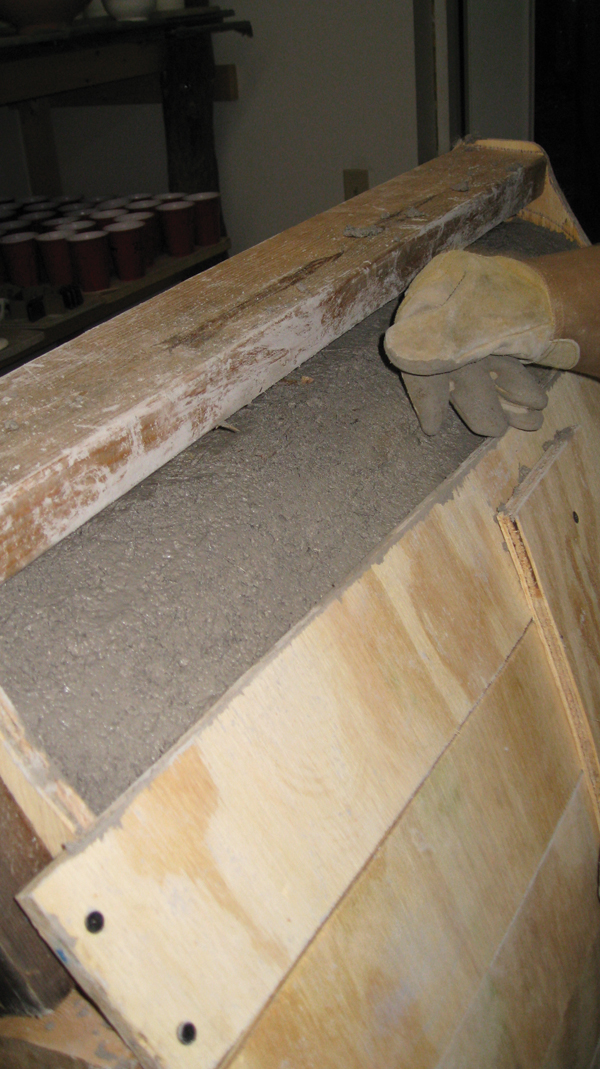 1 Individual packing section for castable over top of expandable polystyrene form.