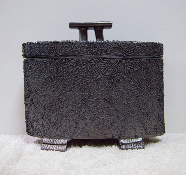 3 A view of the same piece after a reduction firing.