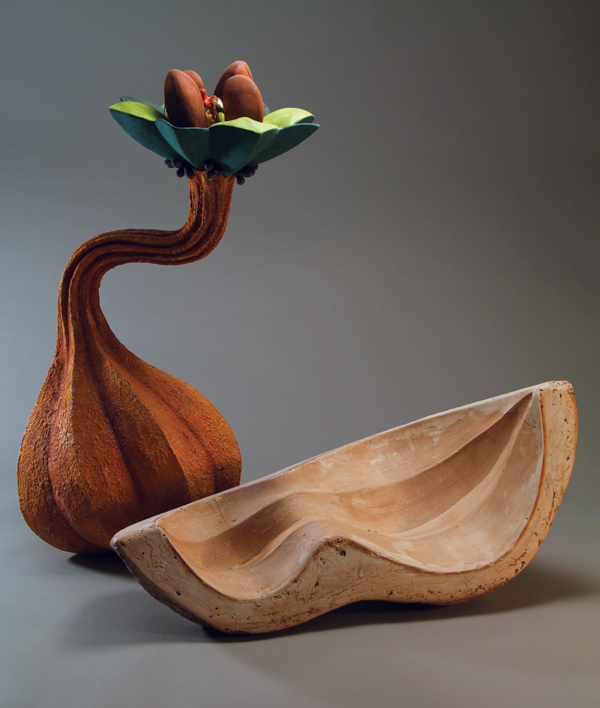 Effleurescence gouthroii, 25 in. (64 cm) in height, made in a large segment mold.