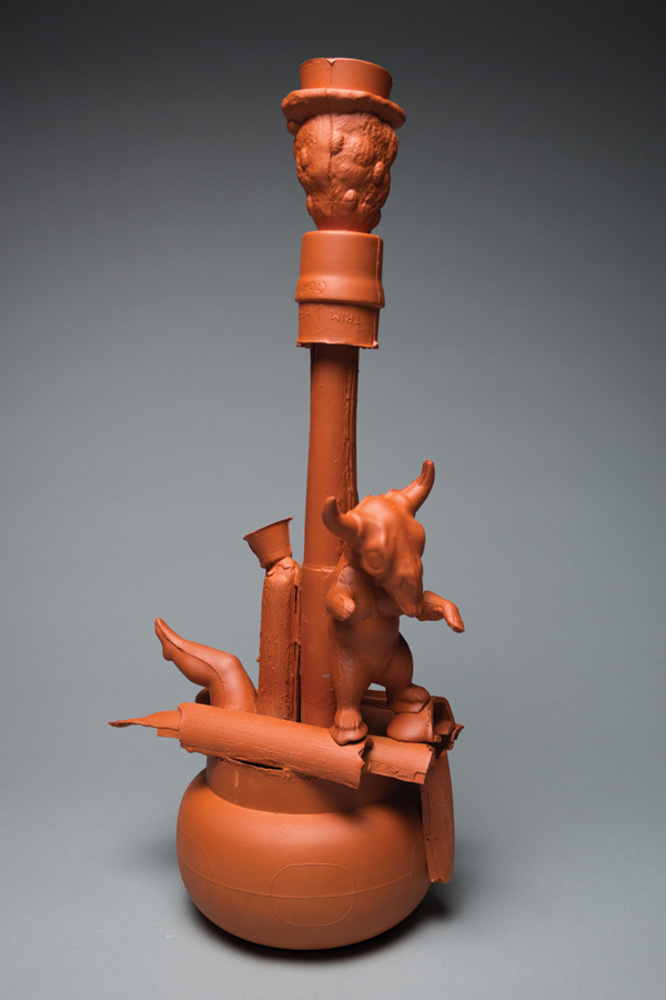 1 Troy Aiken’s Somewhere, 19 in. (48 cm) in height, terra cotta, 2017.