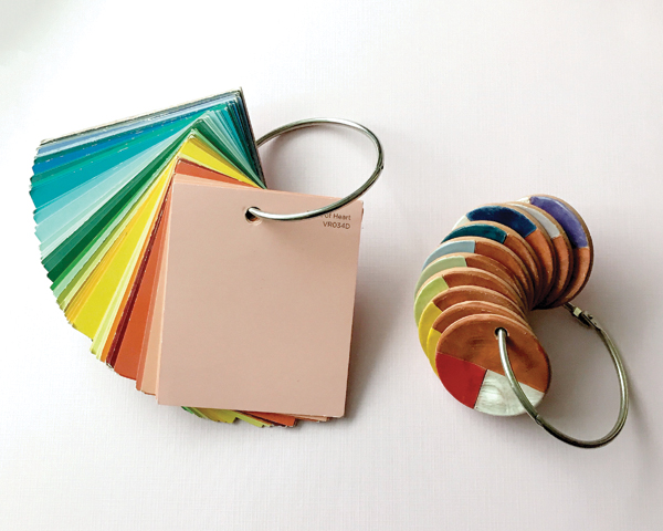 Paint-swatches-and-test-tiles-with-AMACO-Velvet-Underglaze-combinations-and-terra-sigillatas-1
