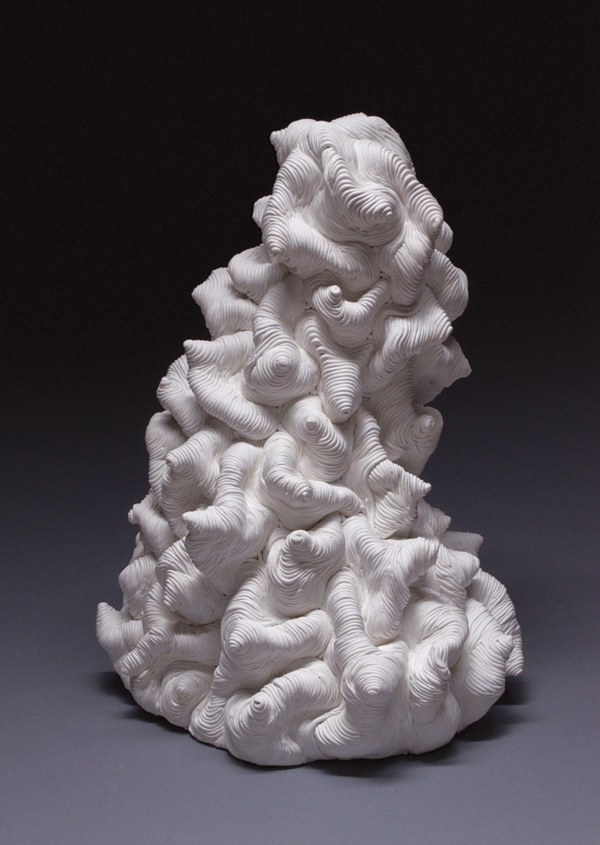 7 Erik Gellert’s Awaken, 21 in. (53 cm) in height, earthenware, house paint.