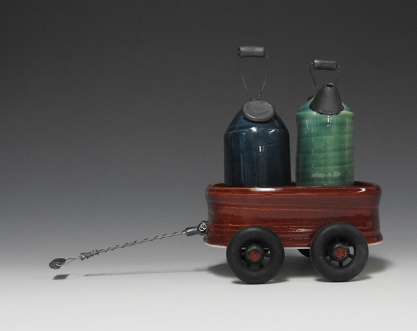 4 #103/104, 5½ in. (14 cm) in height, wheel-thrown and altered porcelain, fired to cone 6 in oxidation.