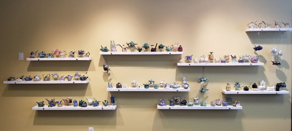 5 This was the first of three exhibits displaying all 365 One Per Day pieces at the Foundry Art Centre in St. Charles, Missouri. Photo: Valerie Clairday.