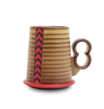 1 Eric Van Eimeren’s Hovercraft Mug, 4 in. (10 cm) in height, stoneware, fired to cone 6.