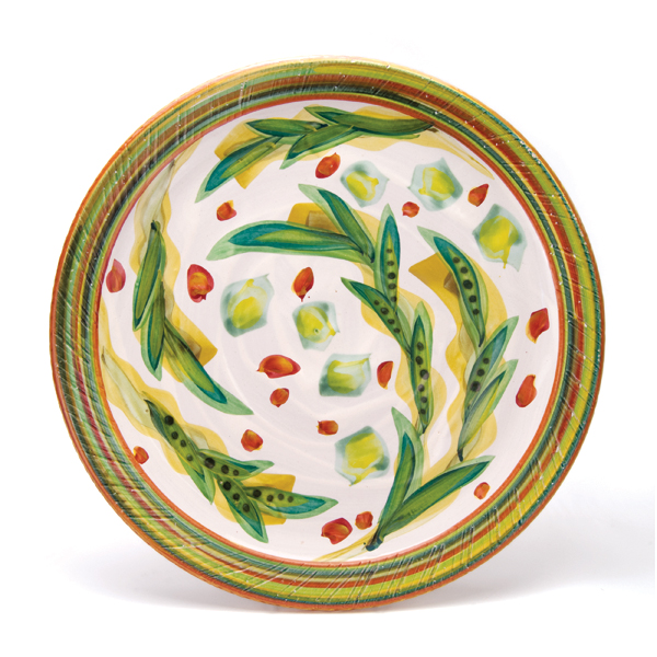 10 Stan Andersen’s plate, majolica-glazed earthenware.