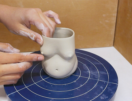 9 Finally, add in the nipples and blend to the form.