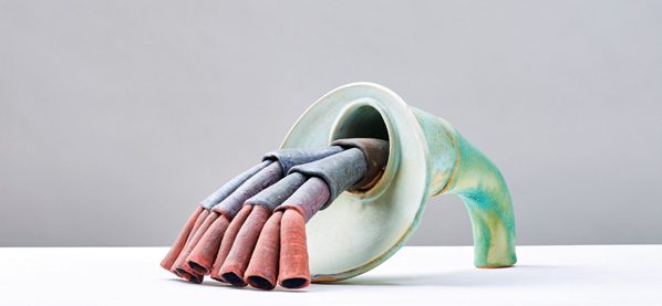 7 Hand, 14¼ in. (36 cm) in length, glazed stoneware, 2008. Copyright and courtesy of Jason Jacques Gallery.