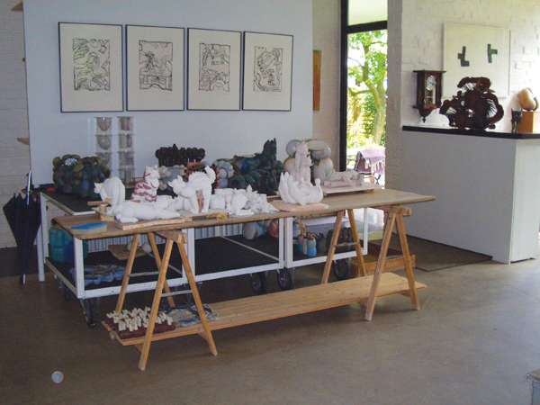 1 Beate Kuhn’s studio from 2006. Photo: Christine Otto. Copyright and courtesy of Keramion Museum.