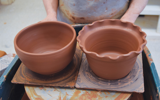 5 Once the pieces are dry enough that they can be picked up without being distorted, try nesting the pieces together.