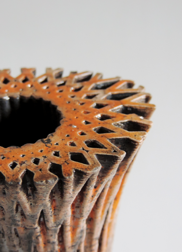 6 3D-printed ceramics (detail).