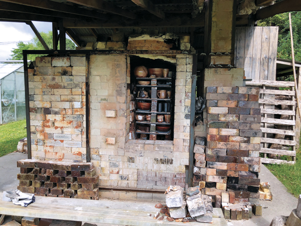 15 This is the kiln chamber after firing.