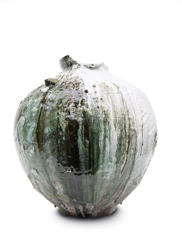 The Moon Jar, Blue Moon, 22 in. (55 cm) in height, stoneware, 2012.