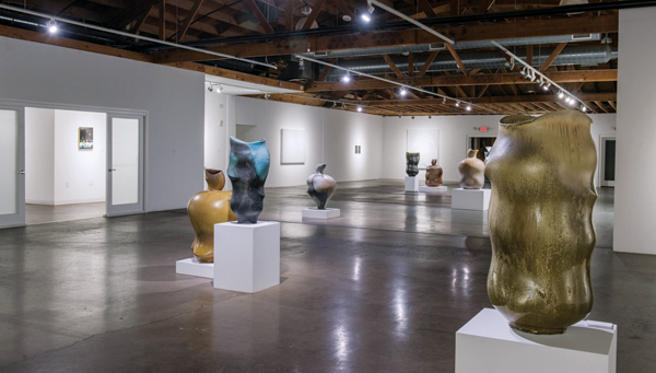 7 At the Bentley Gallery, works by Chris Gustin and Udo Noger. Photo: Bentley Gallery and Clutch Photos.