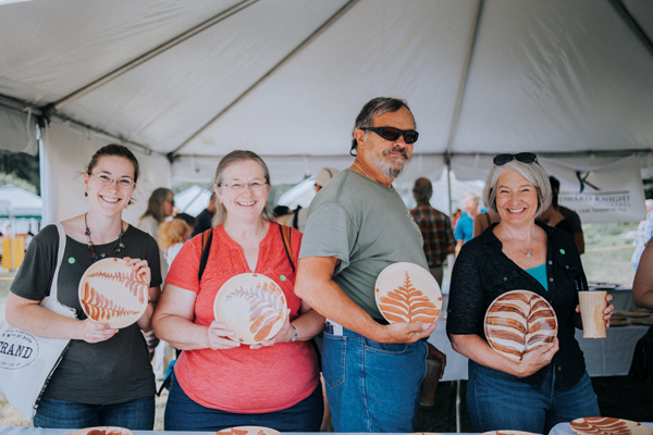 Patrons with their chosen plates. All photos this page: Kelsey Grossmann.